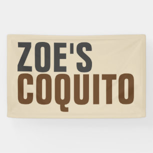 Banderoles Moderne rustique de Coquito