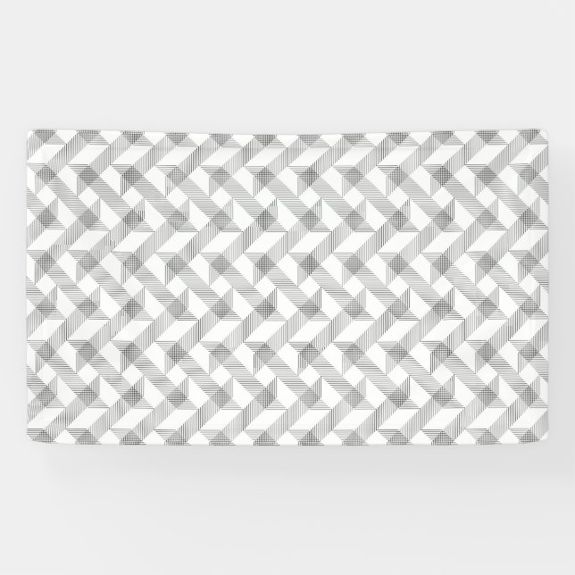Banderoles Moderne, simple, cool, urbain zigzag ligne motif (Horizontal)