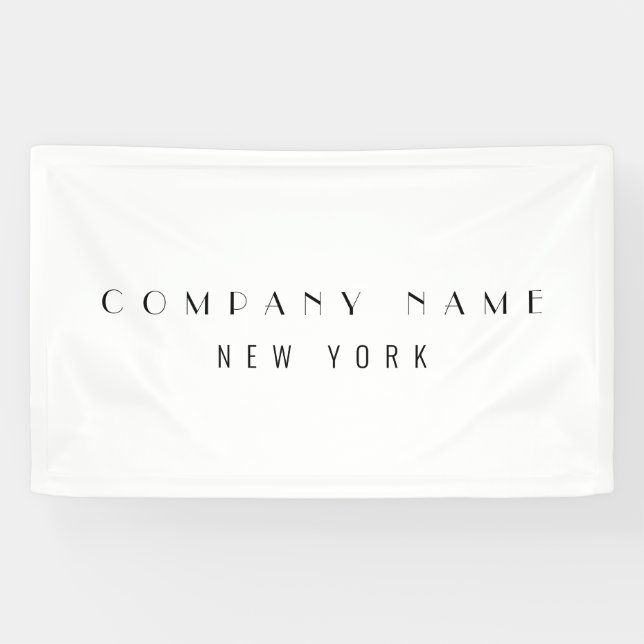 Banderoles Moderne Sleek Luxe Entreprise Typographie Entrepri (Horizontal)