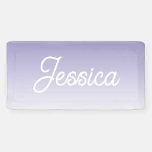 Banderoles (Modifiable) Ombre couleur violet clair et votre t