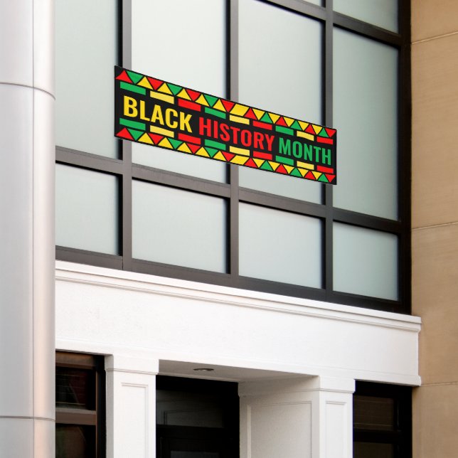Banderoles Mois de l'histoire des Noirs, Célébration afro-amé (Bâtiment extérieur)