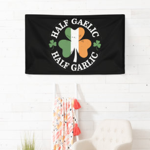 Banderoles Moitié gaélique moitié irlandais italien St. Patri