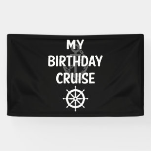 Banderoles Mon bateau de croisière d'anniversaire