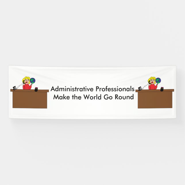 Banderoles Monde professionnel administratif (Blonde) (Horizontal)