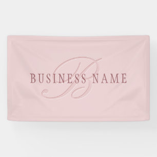 Banderoles Monogramme élégant   Or Rose
