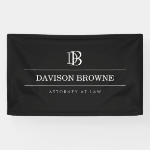 Banderoles Monogramme professionnel noir