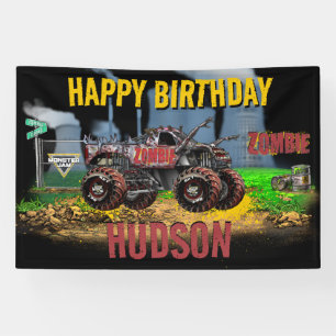 Banderoles Monster Jam - Anniversaire Zombie