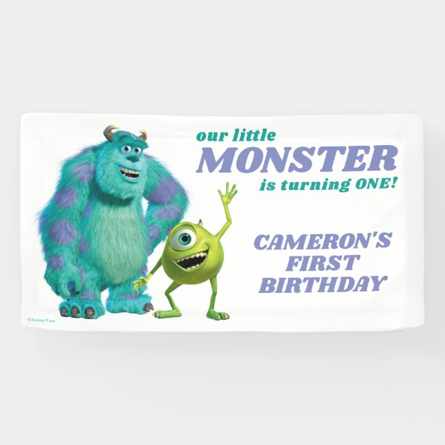 Banderoles Monsters Inc. 1er anniversaire (Horizontal)
