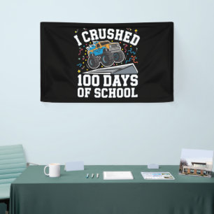 Banderoles Monstre de camion 100 jours d'école 100e jour d'éc