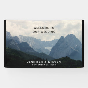 Banderoles Montagnes alpines Pays Nature Photo Mariage