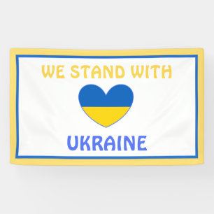 Banderoles Montrez votre soutien à l'Ukraine avec ceci    
