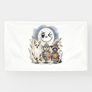 Banderoles Moon Knight Raccoon Halloween