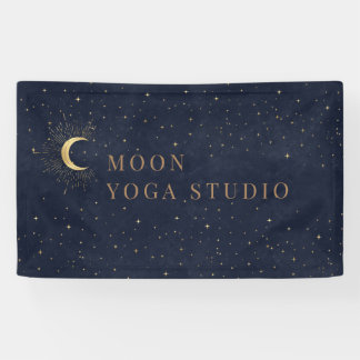 Banderoles Moon Stars Midnight Blue Banner