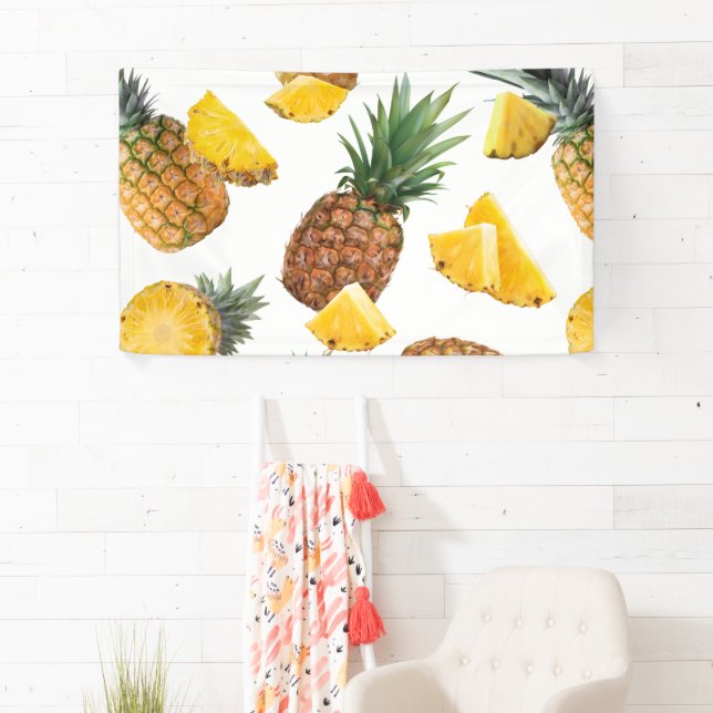 Banderoles Motif ananas (En situation)