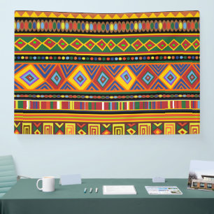 Banderoles Motif d'art ethnique en Afrique