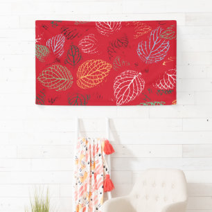 Banderoles Motif d'automne, feuilles
