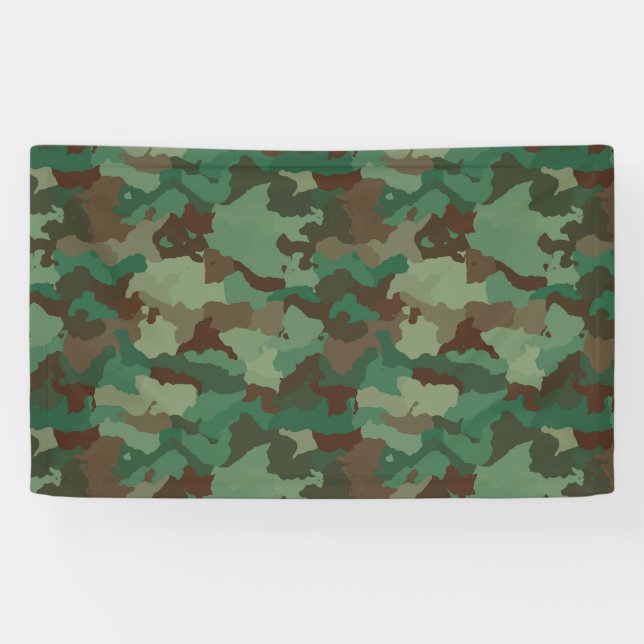 Banderoles Motif de camouflage militaire (Forces armées) (Horizontal)