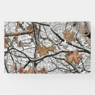 Banderoles Motif de chasse à la neige au Camouflage 2