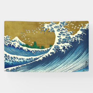 Banderoles Motif de la Grande Vague de Hokusai : Art Ukiyo-e 