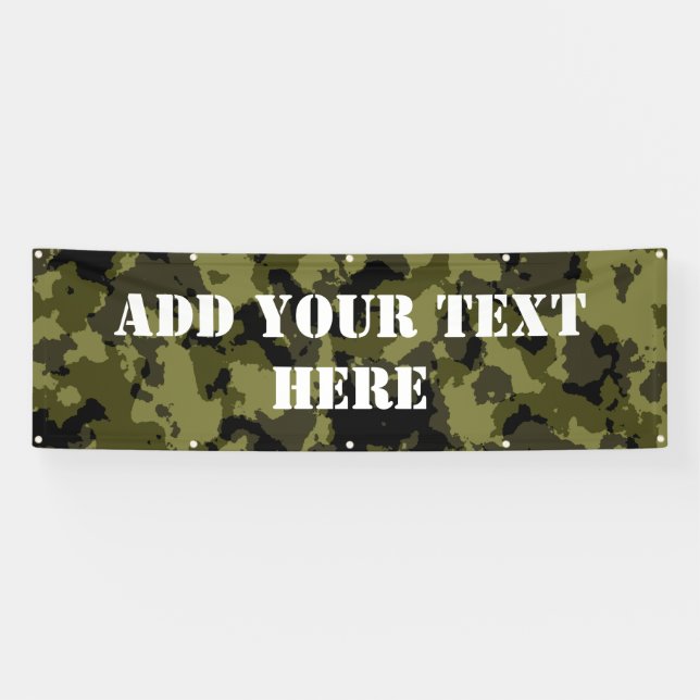 Banderoles Motif de style militaire camouflage (Horizontal)