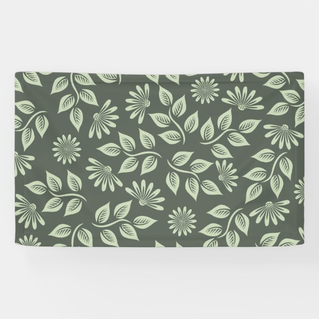Banderoles Motif des fleurs de printemps (Horizontal)