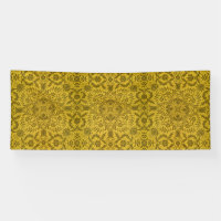 Motif doré jaune vigne sans couture de William Mor