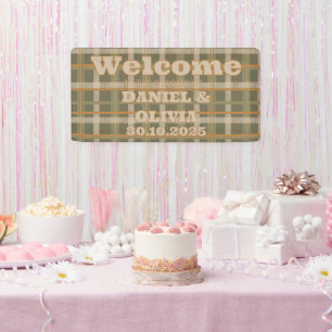 Banderoles Motif écossais celtique Tartan WeddiSeating Charte