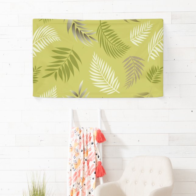 Banderoles Motif Feuille tropical 17 (En situation)