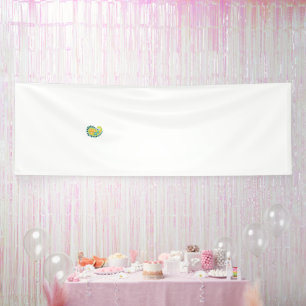 Banderoles Motif floral orange avec motifs symétriques dans u