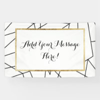 Motif géométrique noir et blanc moderne simple