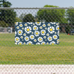 Banderoles Motif marguerite, Motif floral, Marguerites blanch