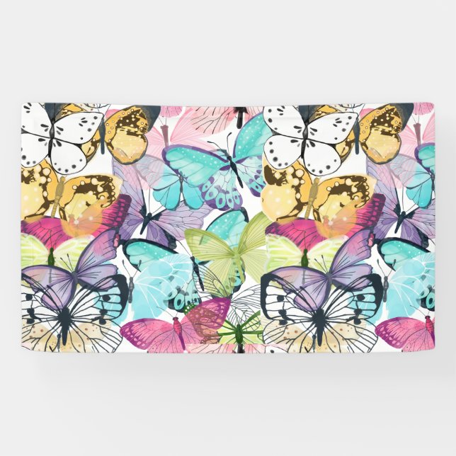 Banderoles Motif papillon (Horizontal)