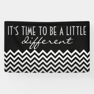 Banderoles Motif ZIGZAG - dégradés gris + votre dossier.