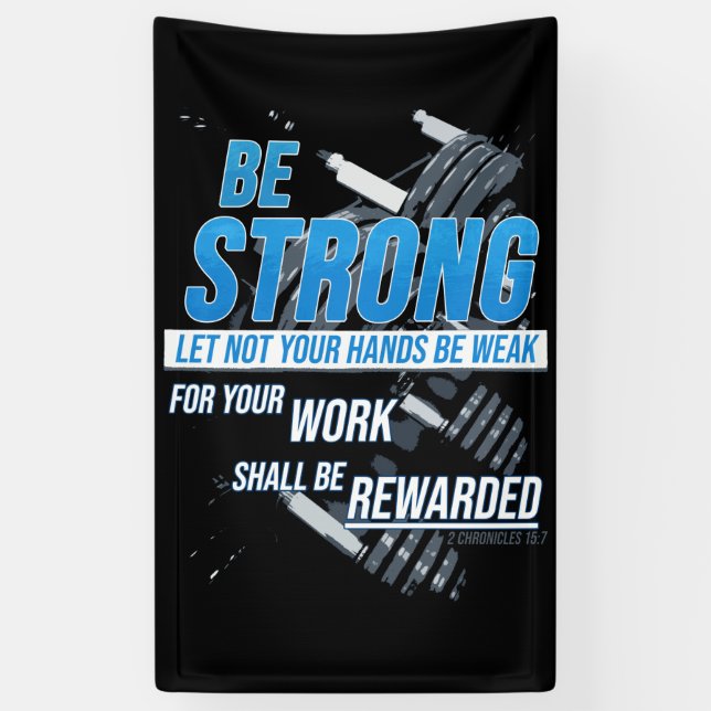 Banderoles Motivation de la condition physique de la foi : So (Vertical)