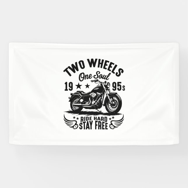 Banderoles Moto Vintage 1995 (Horizontal)
