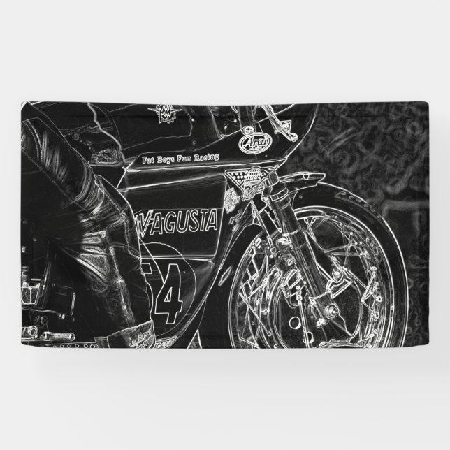 Banderoles Motorcycle 1 bnrcna (Horizontal)