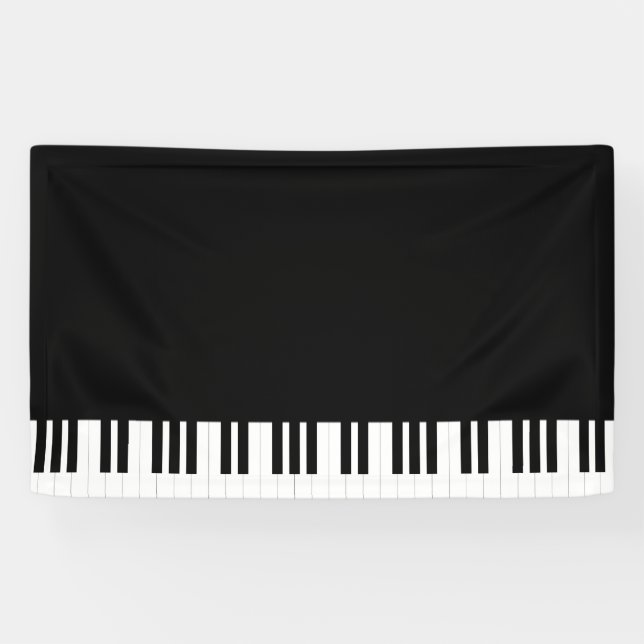BANDEROLES MUSIQUE DE PIANO (Horizontal)