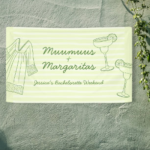 Banderoles Muumuus et Margaritas Bienvenue aux célibataires v