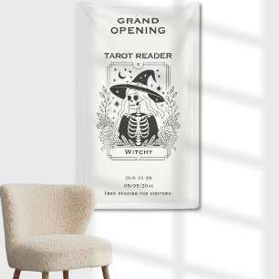 Banderoles Mystique Gothique Noir Et Blanc Conception Tarot S