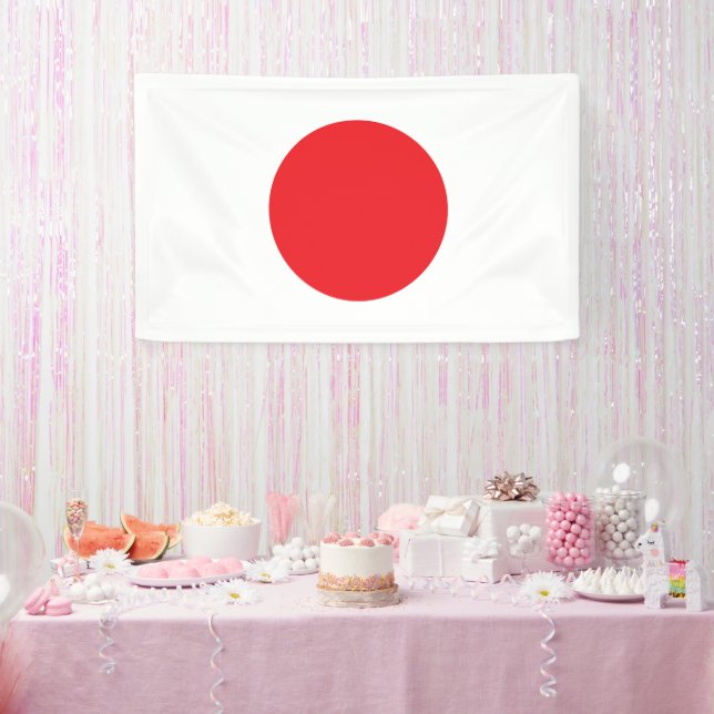 Banderoles National Flag of Japan - Rectangle Wall Banner (Fête)