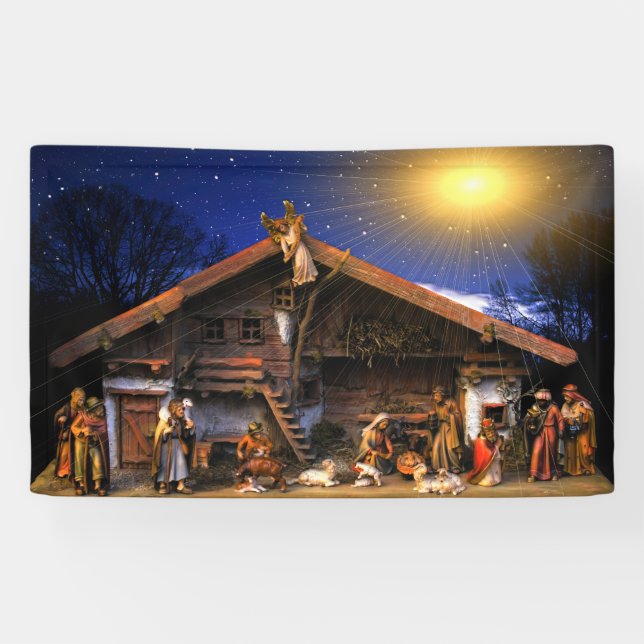 Banderoles Nativité de Jésus-Christ (Horizontal)