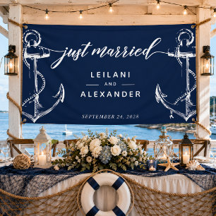 Banderoles Nautical Anchor Mariage