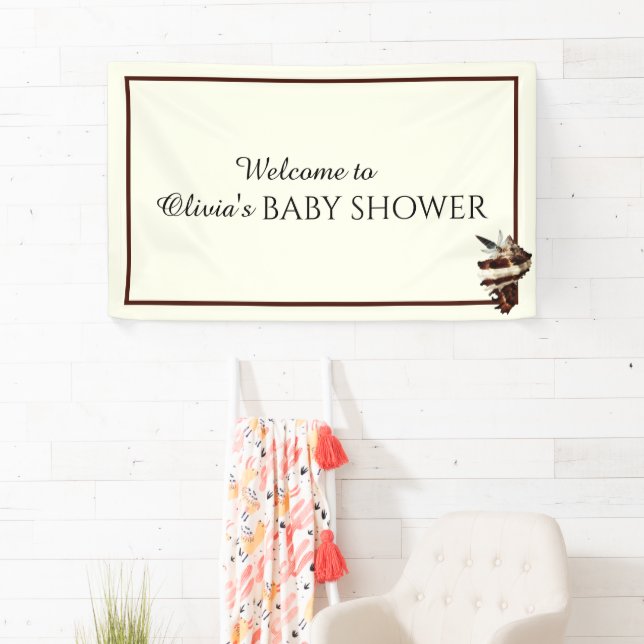 Banderoles Nautique sous la coquille de mer désert papillon c (En situation)