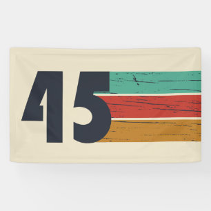 Banderoles Né en 1945 cadeaux vintages de 80e anniversaire