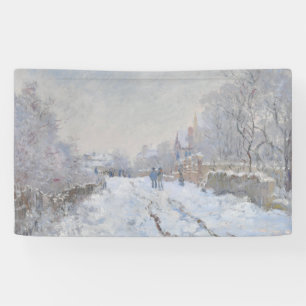 Banderoles Neige à Argenteuil (par Claude Monet)