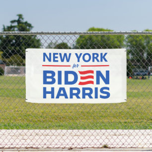 Banderoles New York pour Biden Harris