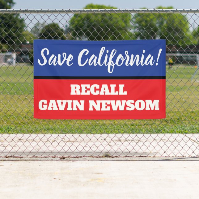 Banderoles Newsom du gouverneur de la Californie (En situation)