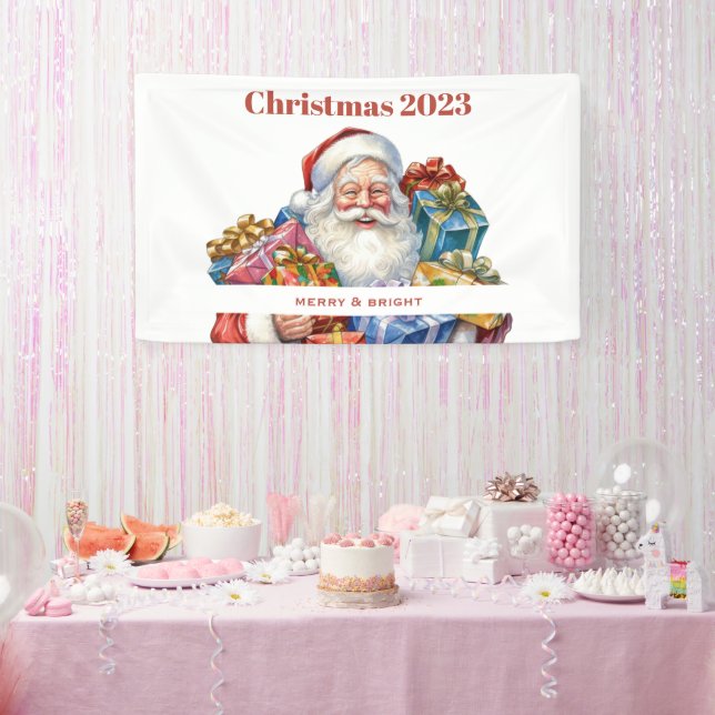 Banderoles Noël classique de Jolly Santa Claus (Fête)