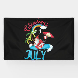 Banderoles Noël En Juillet Vacances Plage Été