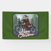 Noël Santa Claus équitation moto